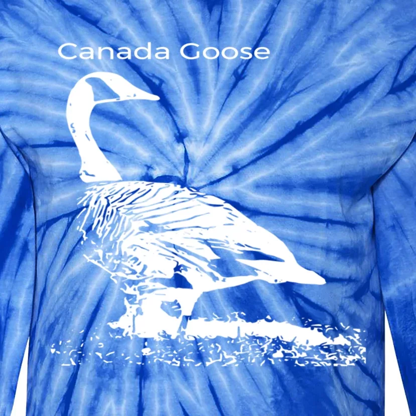 Canada Goose Standing Gift Waterfowl Lover Tie-Dye Long Sleeve Shirt