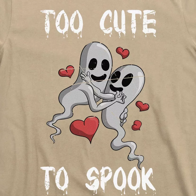 Cute Ghost Spooky Valentines Day Gift Ghoul Halloween T-Shirt