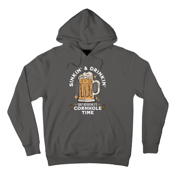 Cornhole Gift Sinkin & Drinkin Hoodie