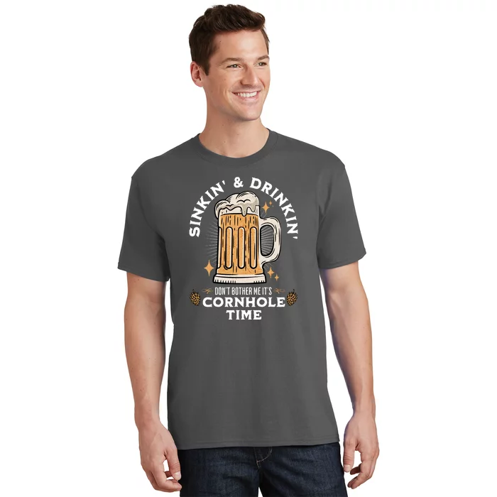 Cornhole Gift Sinkin & Drinkin T-Shirt