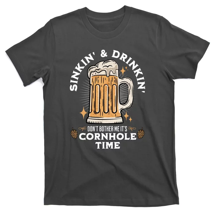 Cornhole Gift Sinkin & Drinkin T-Shirt