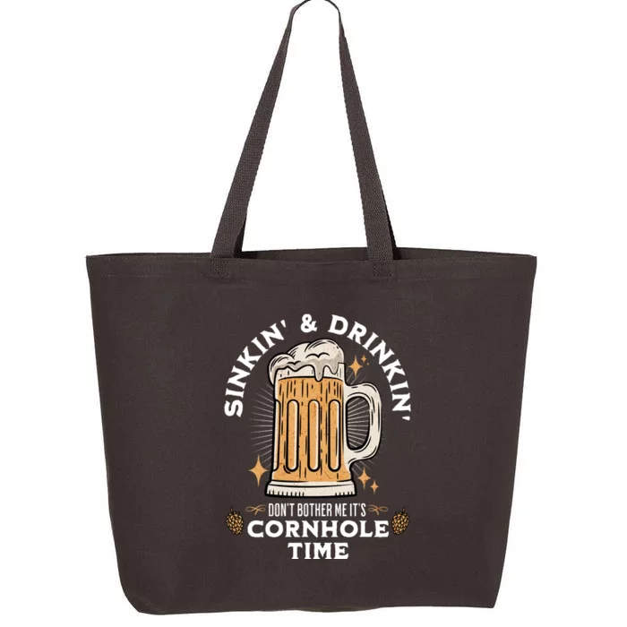 Cornhole Gift Sinkin & Drinkin 25L Jumbo Tote