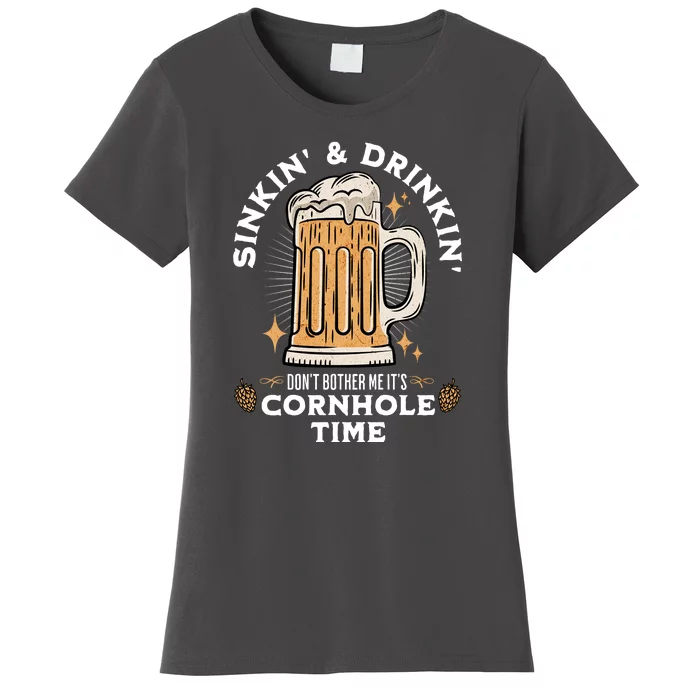 Cornhole Gift Sinkin & Drinkin Women's T-Shirt