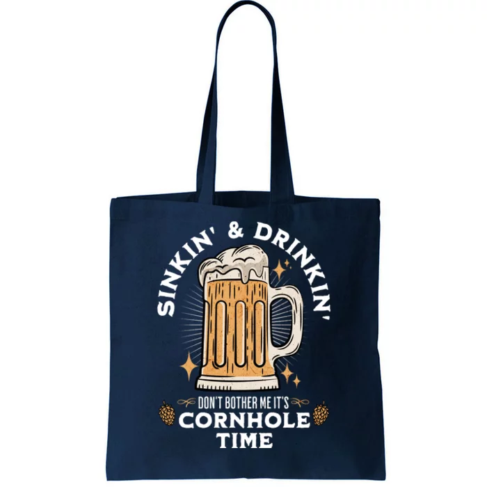 Cornhole Gift Sinkin & Drinkin Tote Bag