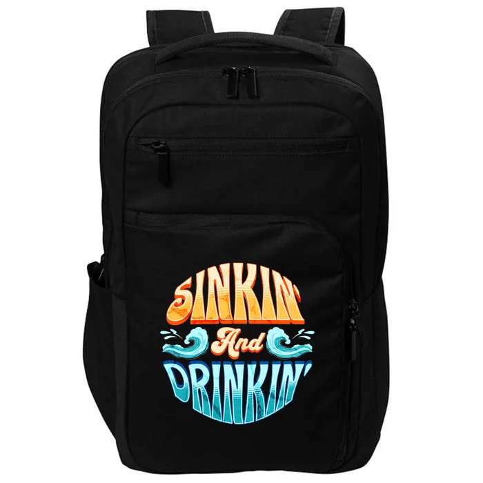 Cornhole Gift Sinkin And Drinkin Impact Tech Backpack