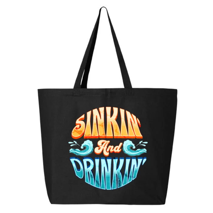 Cornhole Gift Sinkin And Drinkin 25L Jumbo Tote