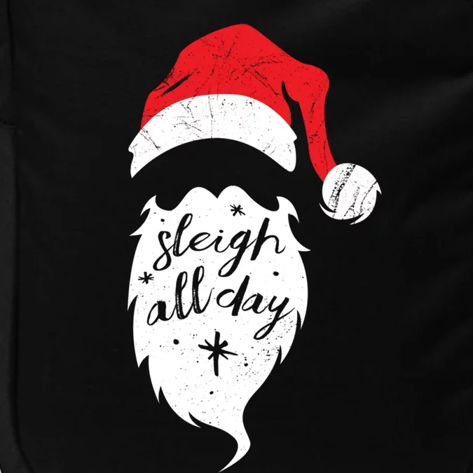 Christmas Gift Sleigh All Day Funny Santa Claus Pun Gift Impact Tech Backpack