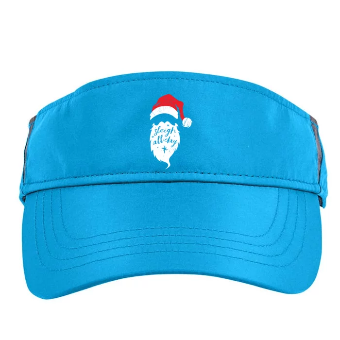 Christmas Gift Sleigh All Day Funny Santa Claus Pun Gift Adult Drive Performance Visor