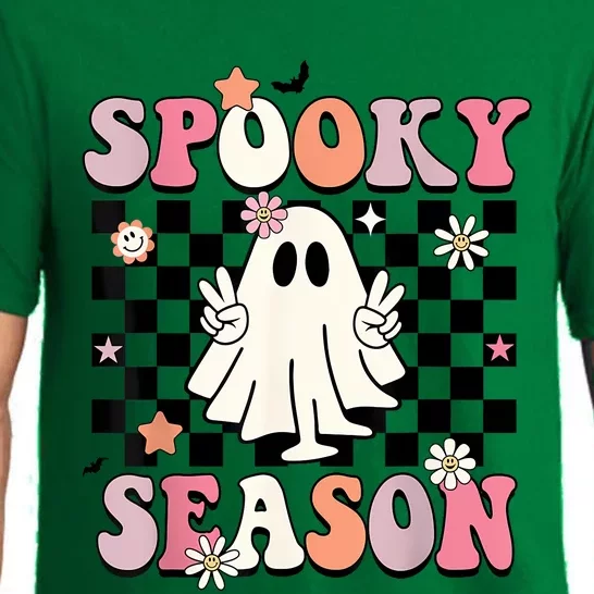 Cute Ghost Spooky Season Funny Halloween Pajama Set