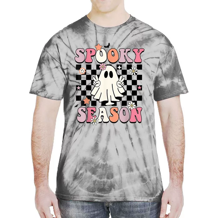 Cute Ghost Spooky Season Funny Halloween Tie-Dye T-Shirt