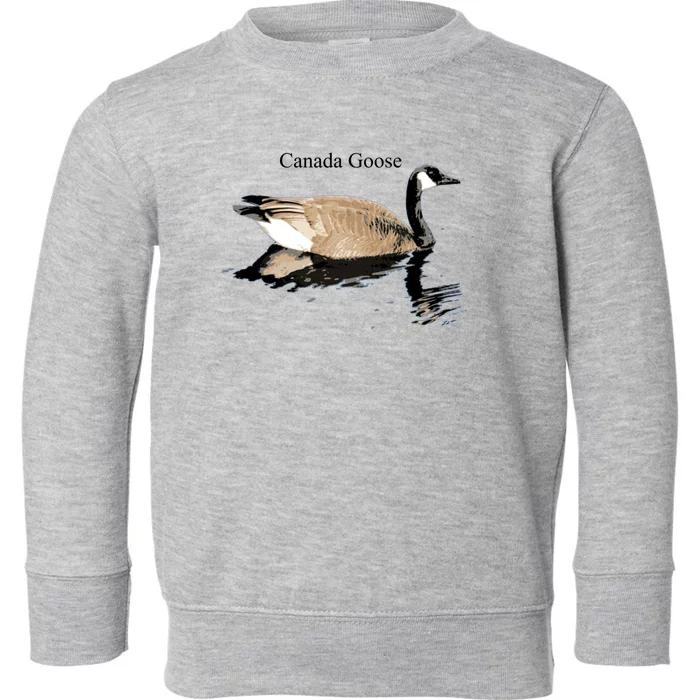 Canada Goose Swimming Gift Waterfowl Lover Toddler Sweatshirt