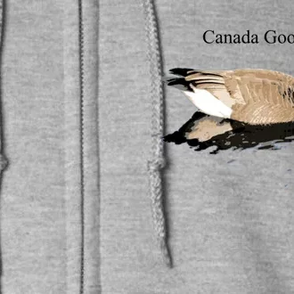 Canada Goose Swimming Gift Waterfowl Lover Full Zip Hoodie