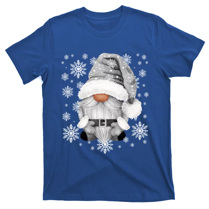 Cool Grey Santa Gnomie For Gothic And Emo With Winter Gnome Gift T-Shirt