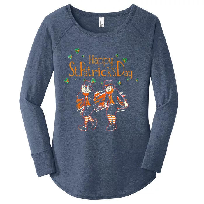 Christian Gnome St Patricks Day Irish Blessing Leprechaun Women's Perfect Tri Tunic Long Sleeve Shirt