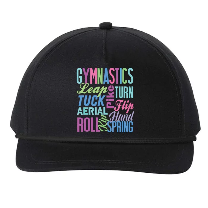 Cute Gymnastics Shirts Gymnast Gifts Gymnastic Clothes Girl Snapback Five-Panel Rope Hat