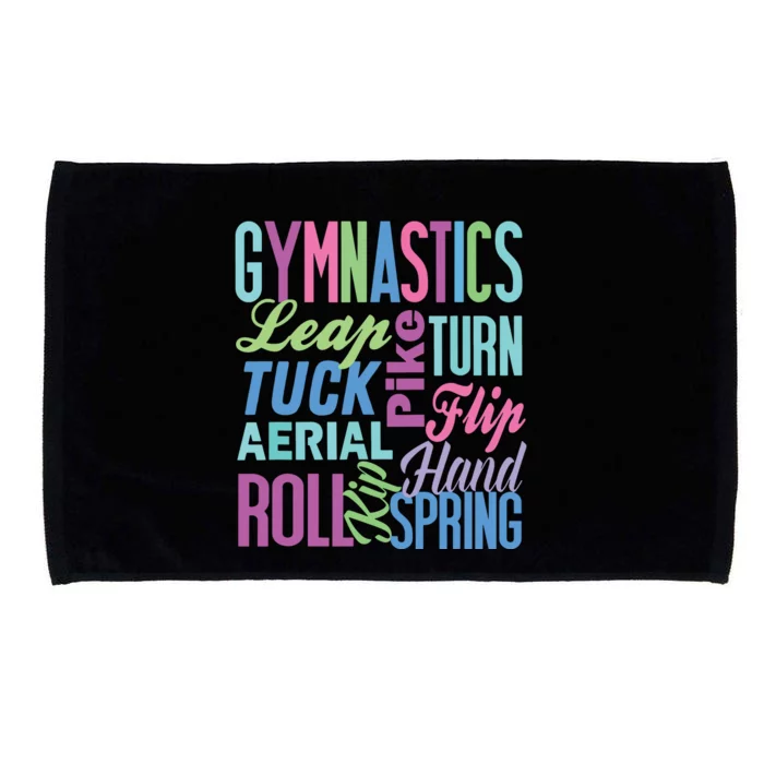 Cute Gymnastics Shirts Gymnast Gifts Gymnastic Clothes Girl Microfiber Hand Towel