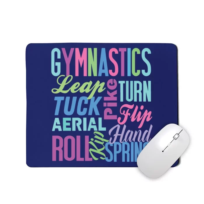 Cute Gymnastics Shirts Gymnast Gifts Gymnastic Clothes Girl Mousepad