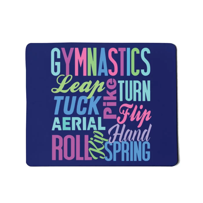 Cute Gymnastics Shirts Gymnast Gifts Gymnastic Clothes Girl Mousepad