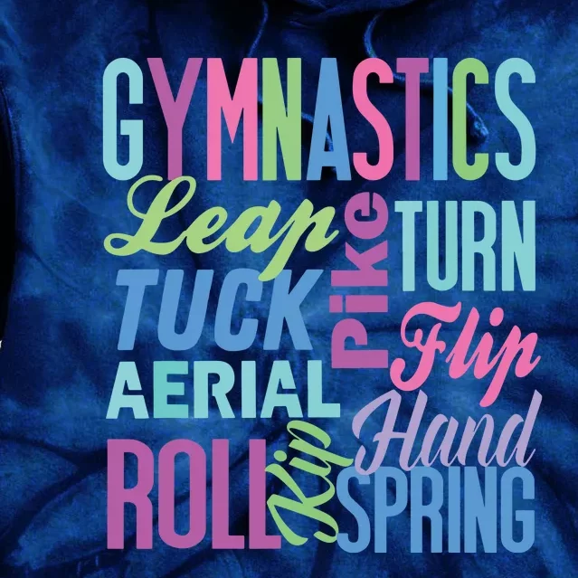 Cute Gymnastics Shirts Gymnast Gifts Gymnastic Clothes Girl Tie Dye Hoodie