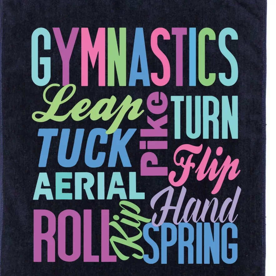 Cute Gymnastics Shirts Gymnast Gifts Gymnastic Clothes Girl Platinum Collection Golf Towel