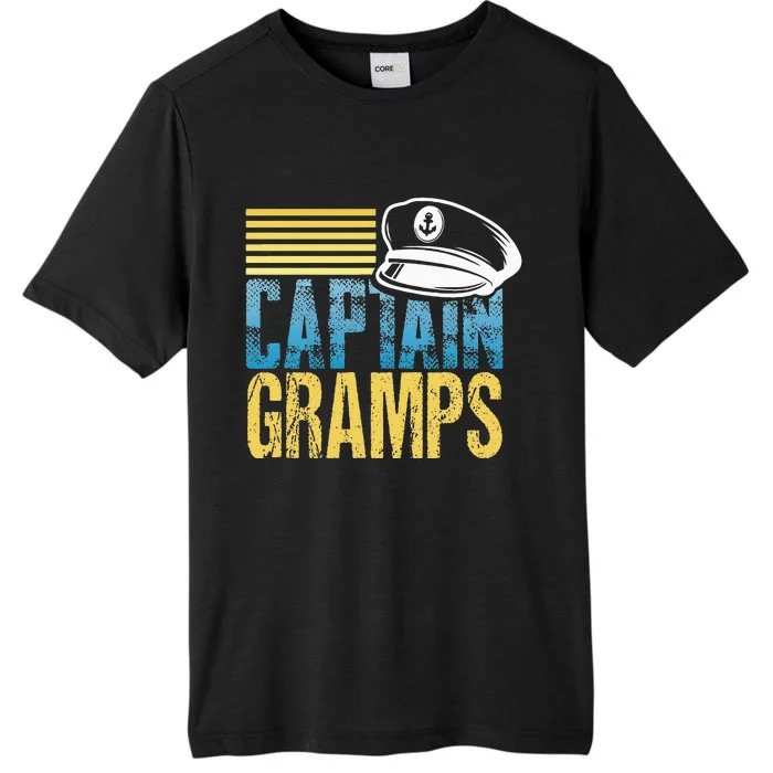 Captain Gramps Sailing Captain Hat Boat Lover Boating ChromaSoft Performance T-Shirt