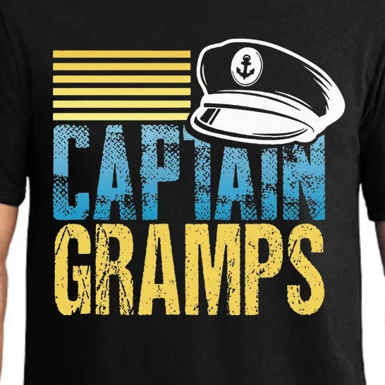 Captain Gramps Sailing Captain Hat Boat Lover Boating Pajama Set