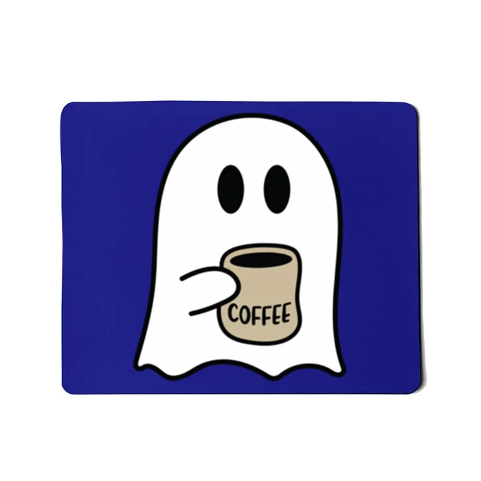 Cute Ghost Spooky Coffee Spooky Season Fall Coffee Lover Gift Mousepad