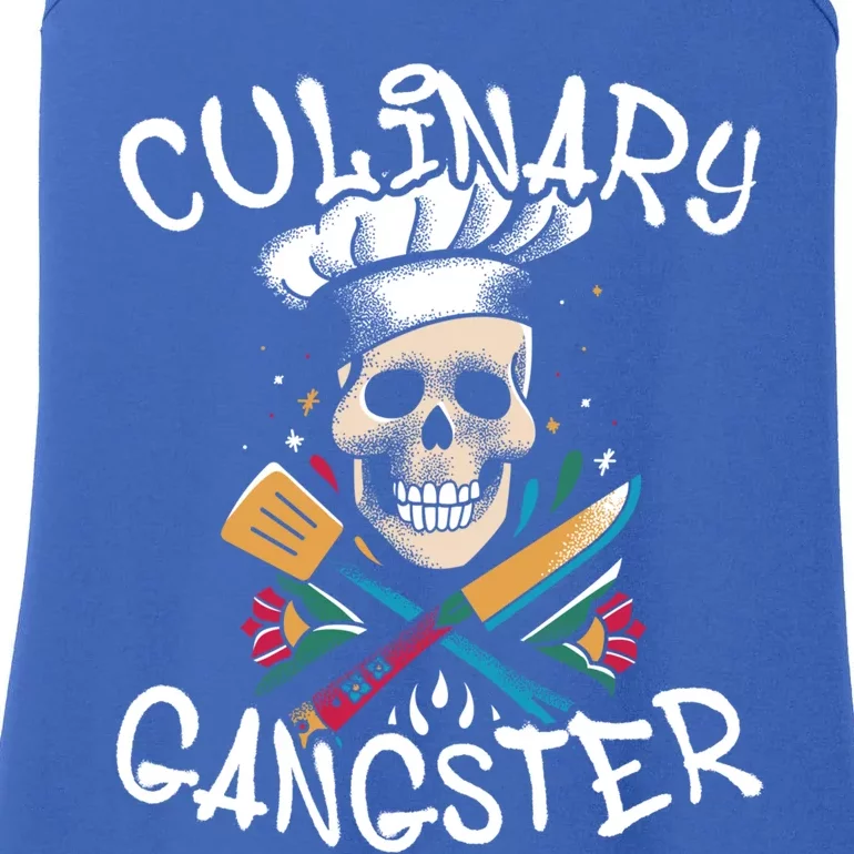 Culinary Gangster Skull Head Gift Ladies Essential Tank