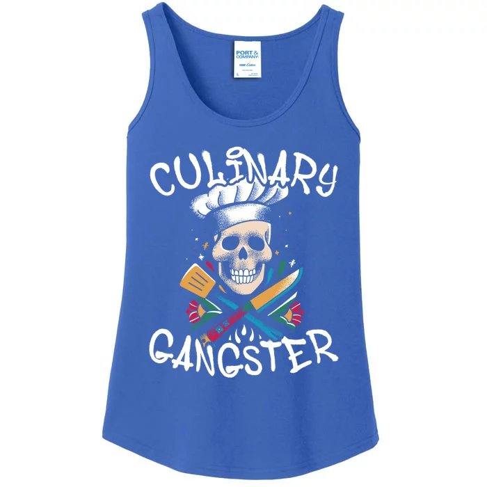 Culinary Gangster Skull Head Gift Ladies Essential Tank