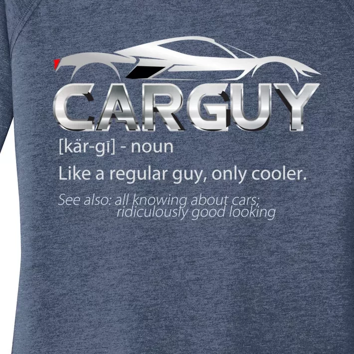 Car Guy Sport Car Lover Funny Car Mechanic Cool Gift Women's Perfect Tri Tunic Long Sleeve Shirt