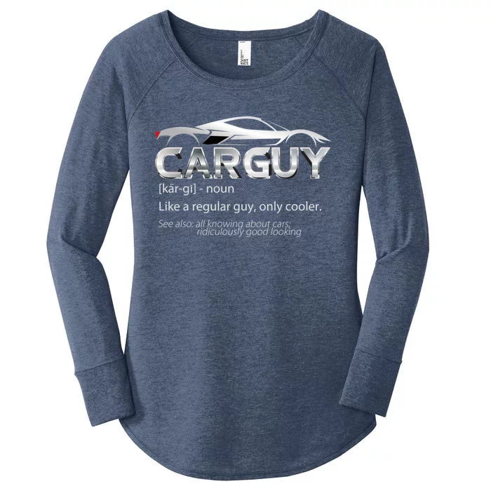 Car Guy Sport Car Lover Funny Car Mechanic Cool Gift Women's Perfect Tri Tunic Long Sleeve Shirt