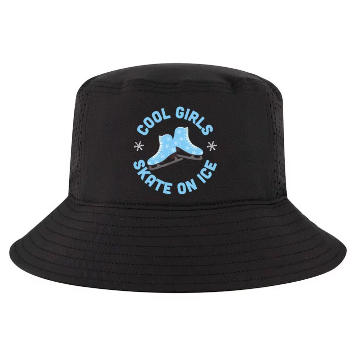 Cool Girls Skate On Ice Skating Cool Comfort Performance Bucket Hat