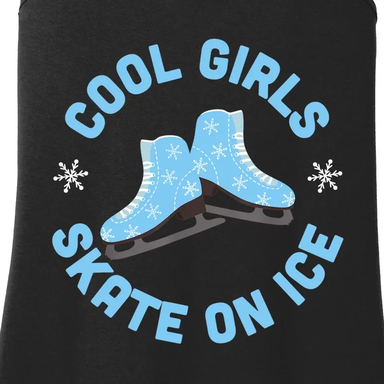 Cool Girls Skate On Ice Skating Ladies Essential Tank