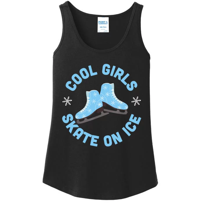 Cool Girls Skate On Ice Skating Ladies Essential Tank