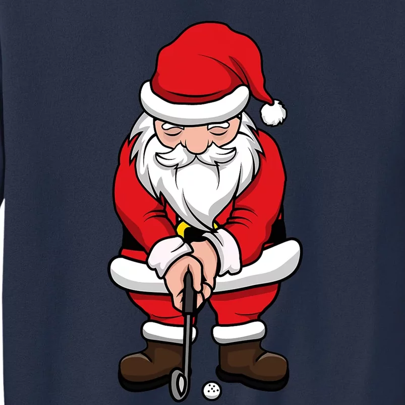 Christmas Golf Shirt Santa Claus Swing Funny Golf Tee Sweatshirt