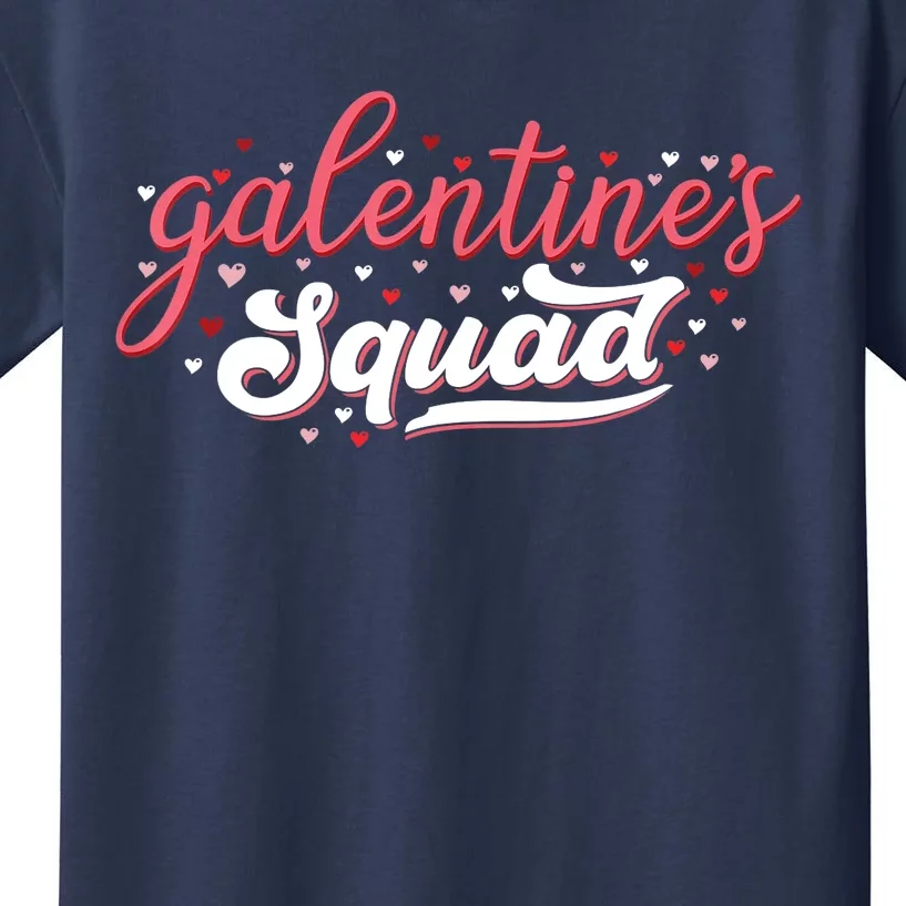 Cute Galentines Squad Gang for girl Funny Galentine's Day Kids T-Shirt