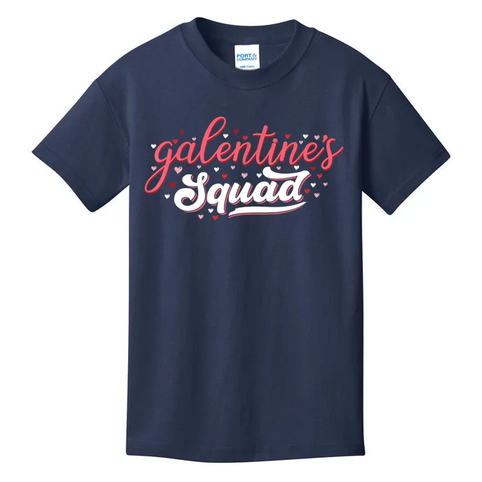 Cute Galentines Squad Gang for girl Funny Galentine's Day Kids T-Shirt