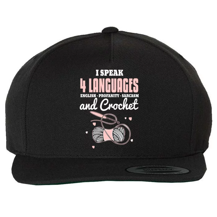 Crochemeaningful Gift Sarcastic Crochet Lover Funny Crocheting Gift Wool Snapback Cap