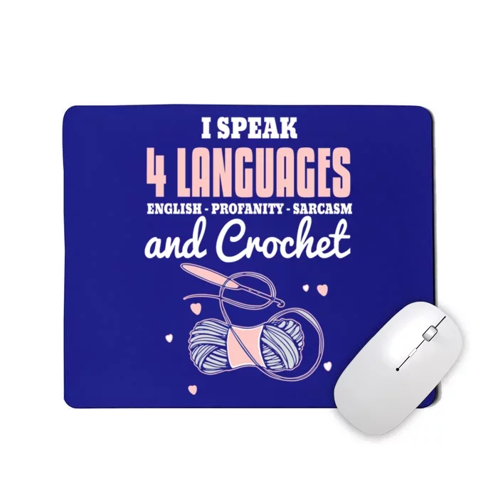 Crochemeaningful Gift Sarcastic Crochet Lover Funny Crocheting Gift Mousepad