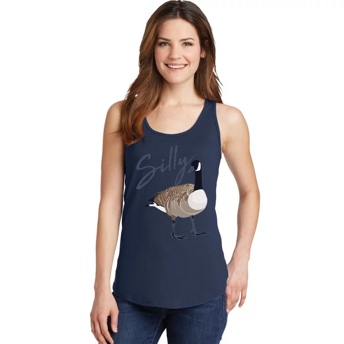 Canadian Goose Silly Goose Funny Cute Bird Hunter GIft Ladies Essential Tank