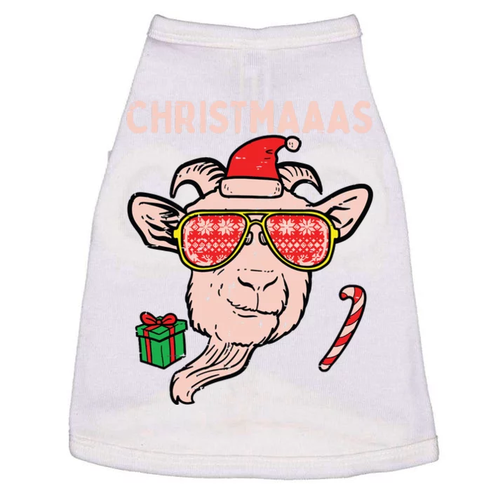 Christmas Goat Santa Xmas Farm Animal Farmer Doggie Tank