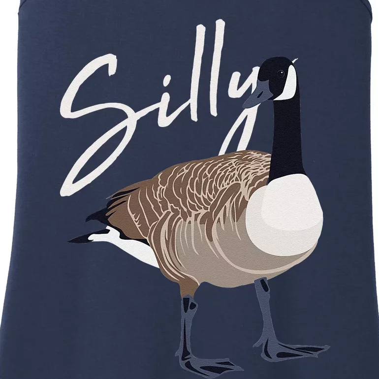 Canadian Goose Silly Goose Funny Cute Bird Hunter Ladies Essential Tank