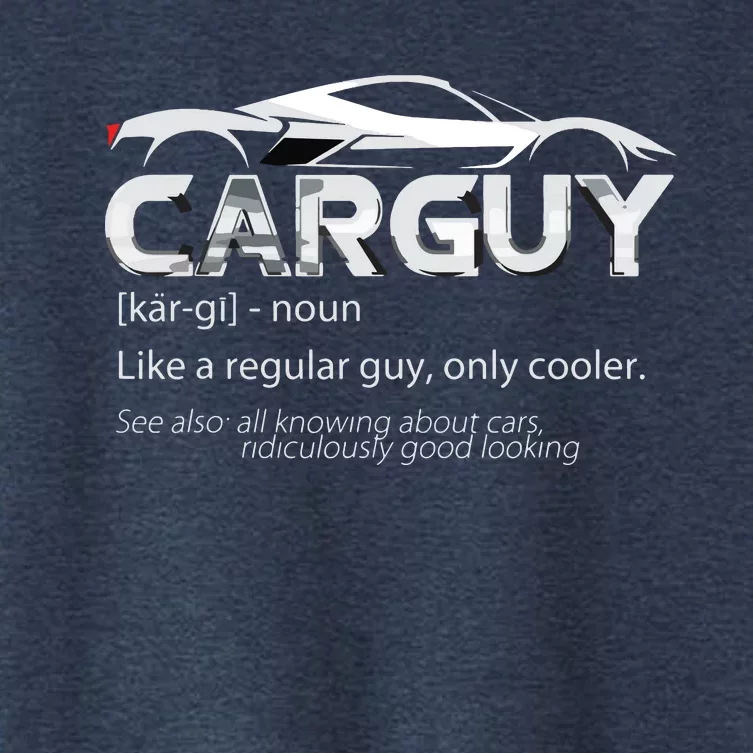 Car Guy Sport Car Fathers Day Car Mechanic Race Car Driver Women's Crop Top Tee