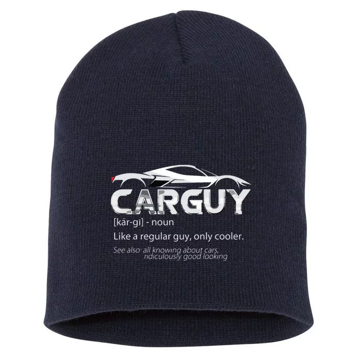 Car Guy Sport Car Fathers Day Car Mechanic Race Car Driver Short Acrylic Beanie