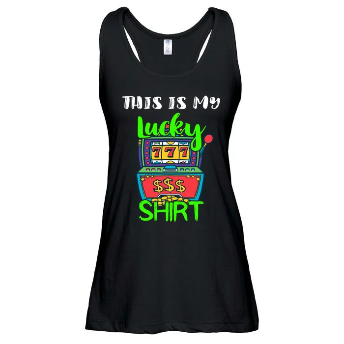 Casino Gambling Slot Machine Player This Is My Lucky Ladies Essential Flowy Tank