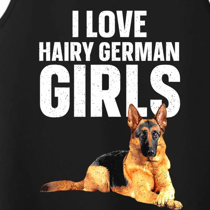 Cool German Shepherd Art For Women German Shepherd Lover Performance Tank