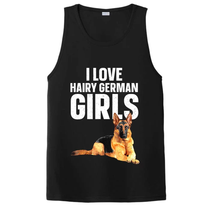 Cool German Shepherd Art For Women German Shepherd Lover Performance Tank