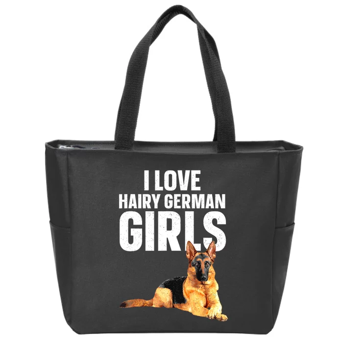 Cool German Shepherd Art For Women German Shepherd Lover Zip Tote Bag