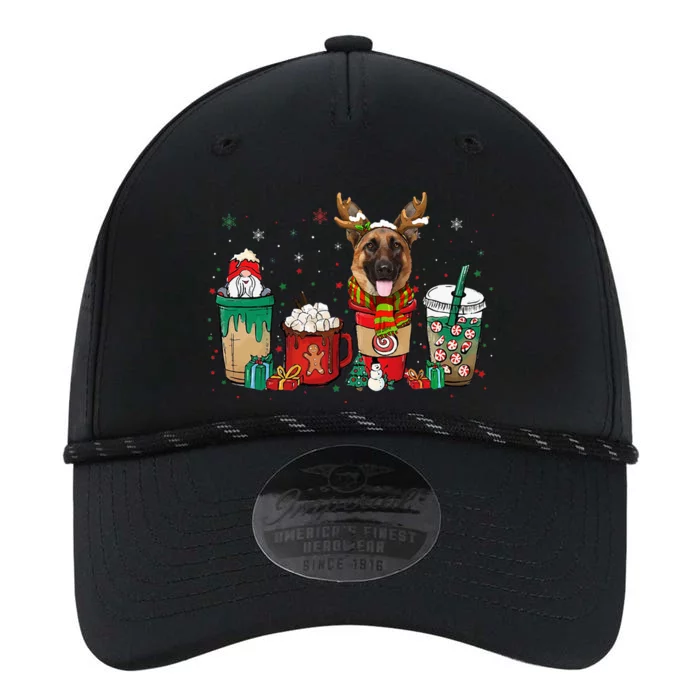 Cute German Shepherd Dog Christmas Coffee Pajamas Xmas Performance The Dyno Cap