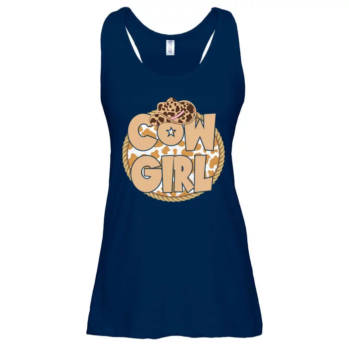 Cow Girl Southern Country Cute Ladies Essential Flowy Tank